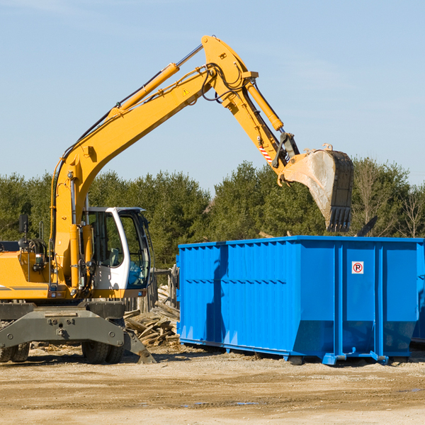 is there a minimum or maximum amount of waste i can put in a residential dumpster in Oak Hill OH